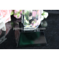 High Quality Crystal Trophy with clear or black base